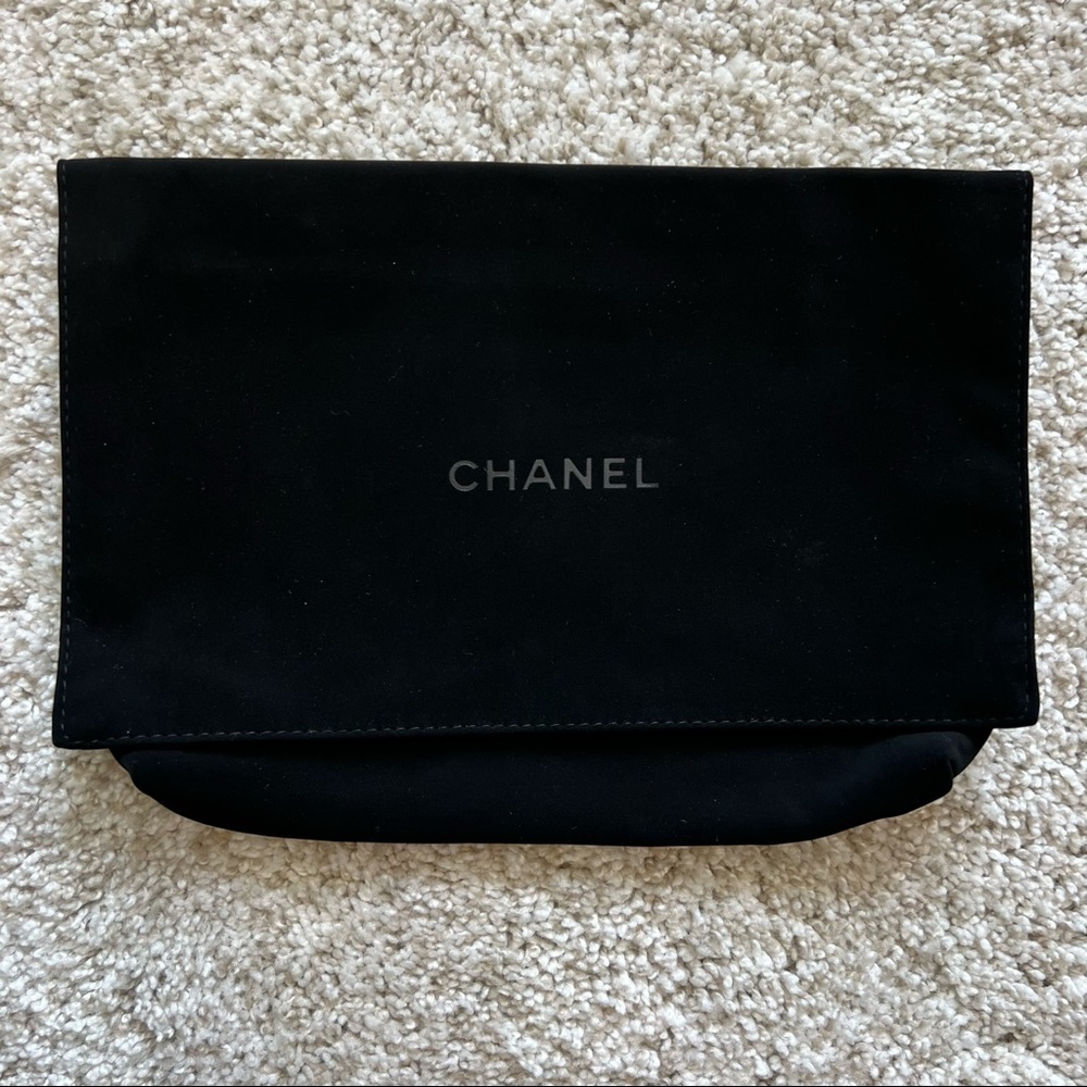 CHANEL Suede Fold Over Dust Bag - 9” x 6”